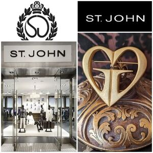 SALE🚨💯ST.JOHN XL LOGO HEART BROOCH